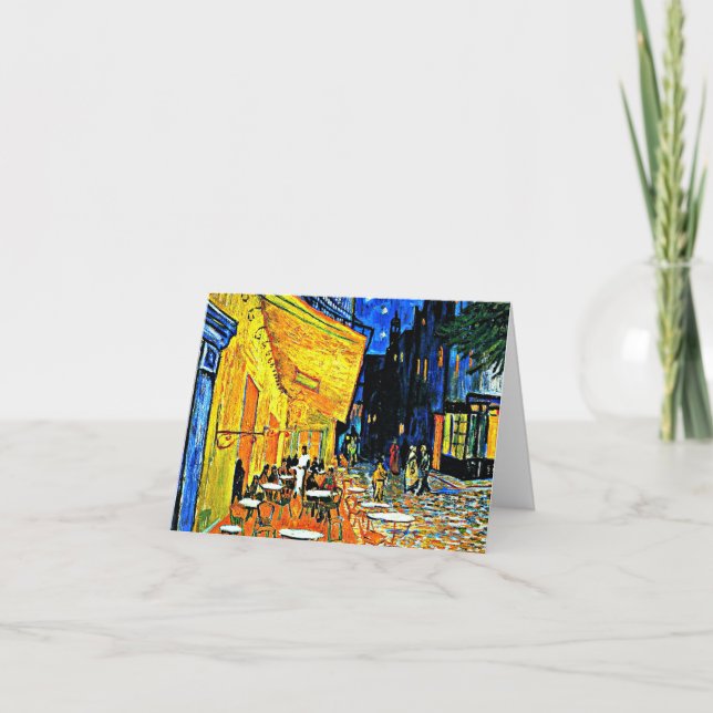 Van Gogh, Cafe Terrace, Place-du-forum, Arles Karte (Vorderseite)