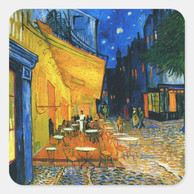 Van Gogh Café Terrace Stickers (Vorderseite)