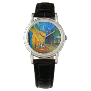 Van Gogh Café Terrasse am Abend Armbanduhr