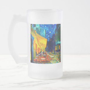 Van Gogh Café Terrasse am Abend Mattglas Bierglas