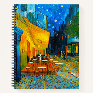 Van Gogh Café Terrasse am Abend Notizbuch