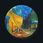 Van Gogh Café Terrasse am Abend Pappteller<br><div class="desc">Paper Teller mit Vincent van Gogh's Ölgemälde Café Terrasse am Abend (1888). Gelbe Sterne malen den blauen Nachthimmel über einem Café im Freien in Frankreich. Ein wunderbares Geschenk für die Fans von Post-Impressionismus und niederländischer Kunst.</div>