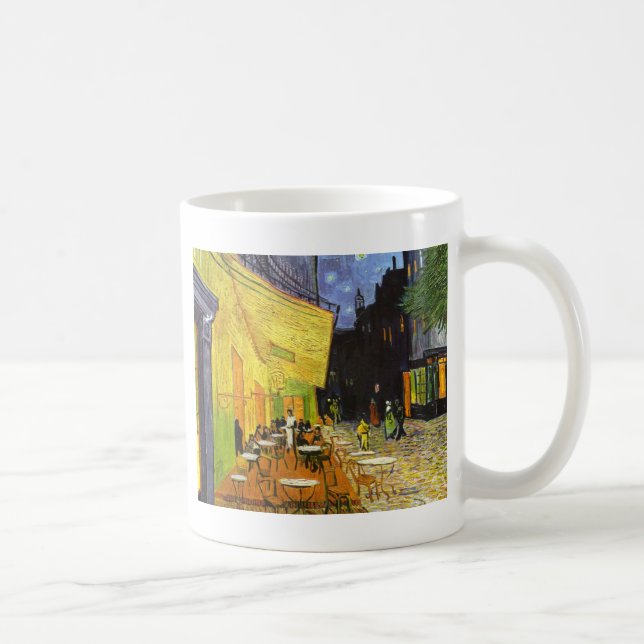 Van Gogh Café-Terrasse bei Nacht Kaffeetasse (Rechts)