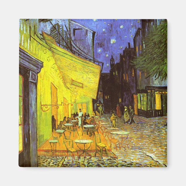 Van Gogh: Café Terrasse bei Nacht Magnet (Vorne)