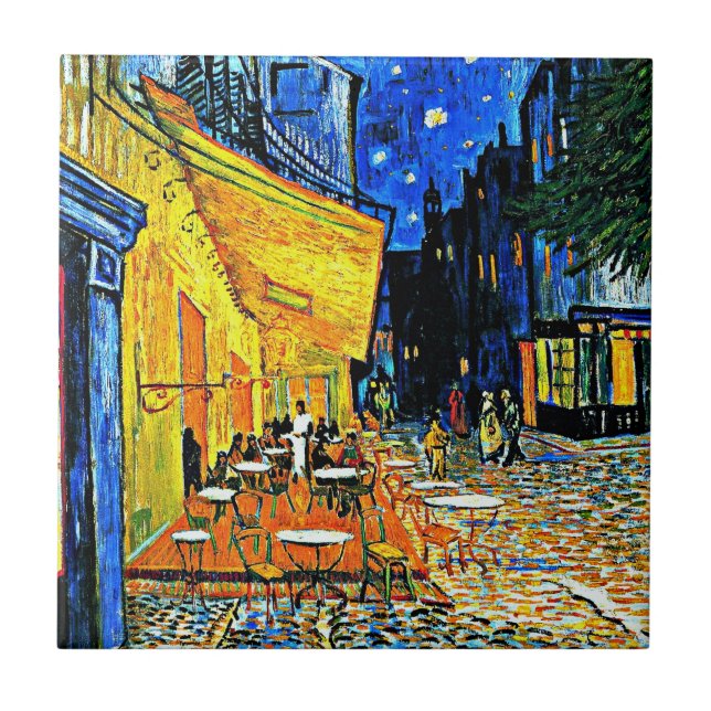 Van Gogh - Cafe Terrasse Fliese (Vorderseite)