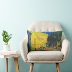 Van Gogh Cafe-Terrasse Französische Straßenszene Lendenkissen