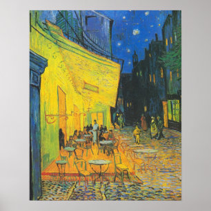 Van Gogh Cafe-Terrasse Französische Straßenszene Poster