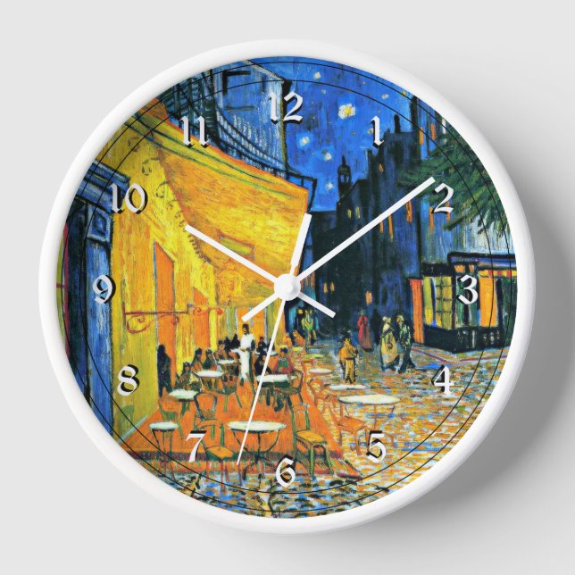 Van Gogh: Cafe Terrasse Große Uhr (Vorderseite)