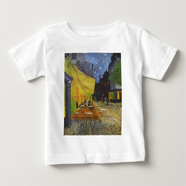 Van Gogh Cafe Terrasse Post-Impressionist Baby T-shirt (Vorderseite)