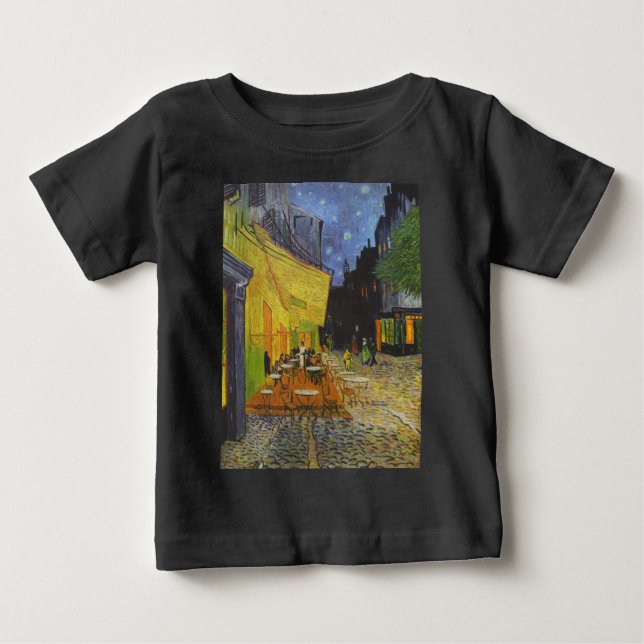 Van Gogh Cafe Terrasse Post-Impressionist Baby T-shirt (Vorderseite)
