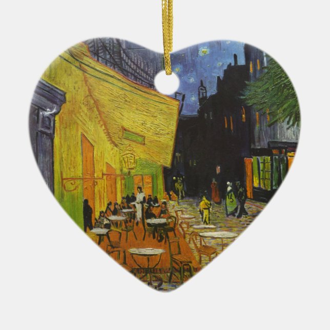 Van Gogh Cafe Terrasse Post-Impressionist Keramik Ornament (Vorne)