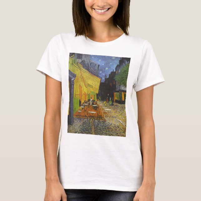 Van Gogh Cafe Terrasse Post-Impressionist T-Shirt (Vorderseite)