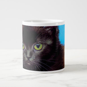 Van Gogh Cat und Blume Jumbo-Tasse