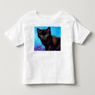 Van Gogh Cat und Blume Kleinkind T-shirt