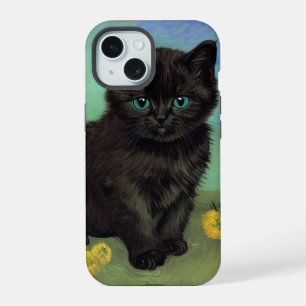 Van Gogh Chat noir Fleurs jaunes