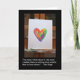 Van Gogh Citation "Artistique" Carte Saint-Valenti