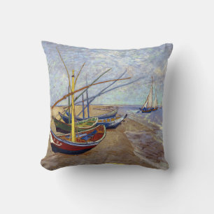 Van Gogh Coussin Bateaux de pêche