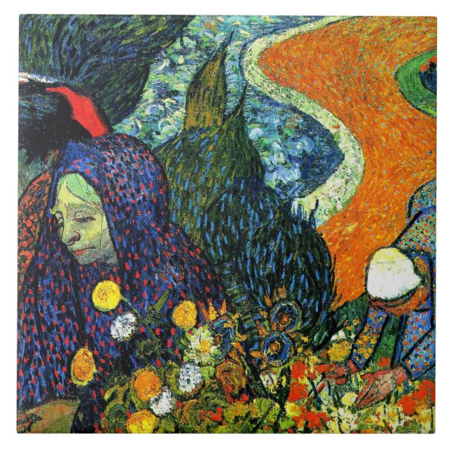 Van Gogh - Damen von Arles, Fliese (Vorderseite)