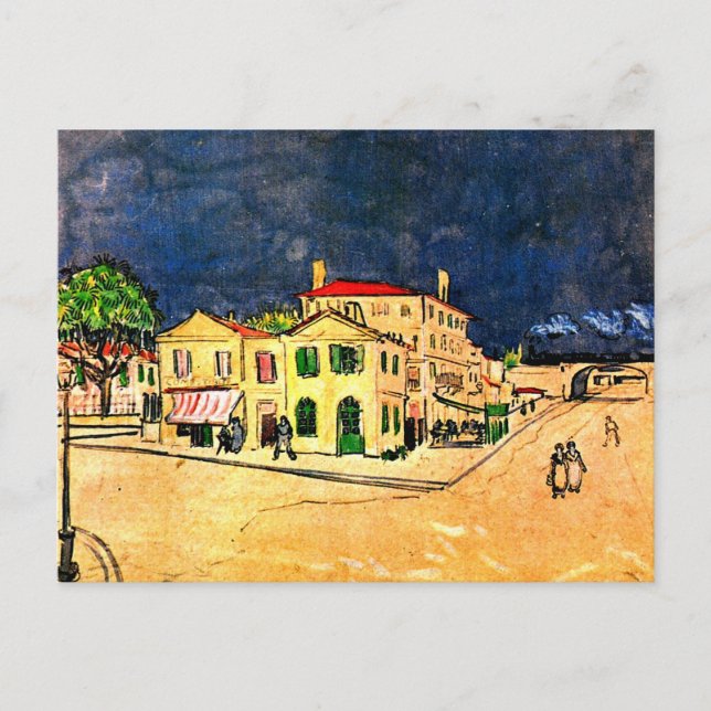 Van Gogh - Das Gelbe Haus Postkarte (Vorderseite)