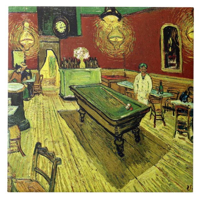 Van Gogh - Das Nachtcafe Fliese (Vorderseite)