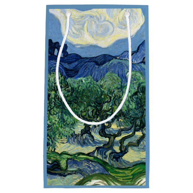 Van Gogh Das Olive Trees Landschaftsbild Kleine Geschenktüte (Vorderseite)