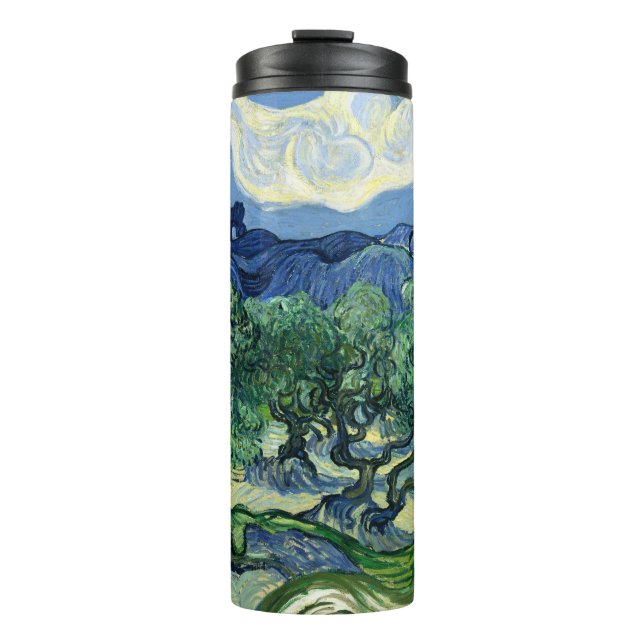 Van Gogh Das Olive Trees Landschaftsbild Thermosbecher (Vorderseite)