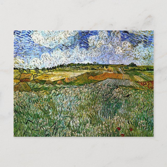 Van Gogh - Das Schlichte bei Auvers Postkarte (Vorderseite)