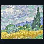 Van Gogh Decke<br><div class="desc">"Van gogh", "Van go", "vincent Van gogh", "Weizenfeld mit Zypressen", "Van Gogh Weizenfeld-Zypressen", "Fine Art", Vangogh, Malerei, Meister, Fashionista</div>