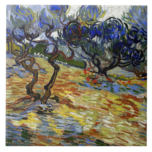 Van Gogh - Der Garten von Gethsemane Fliese (Vorderseite)