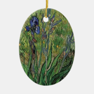 Van Gogh der Iris-Vintage Postenimpressionist Keramikornament