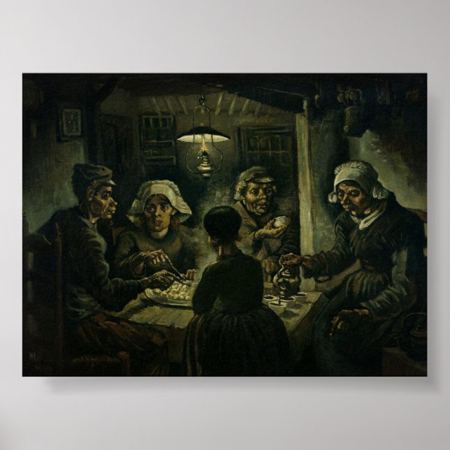 Van Gogh Der Kartoffelesser  Poster (Vorne)