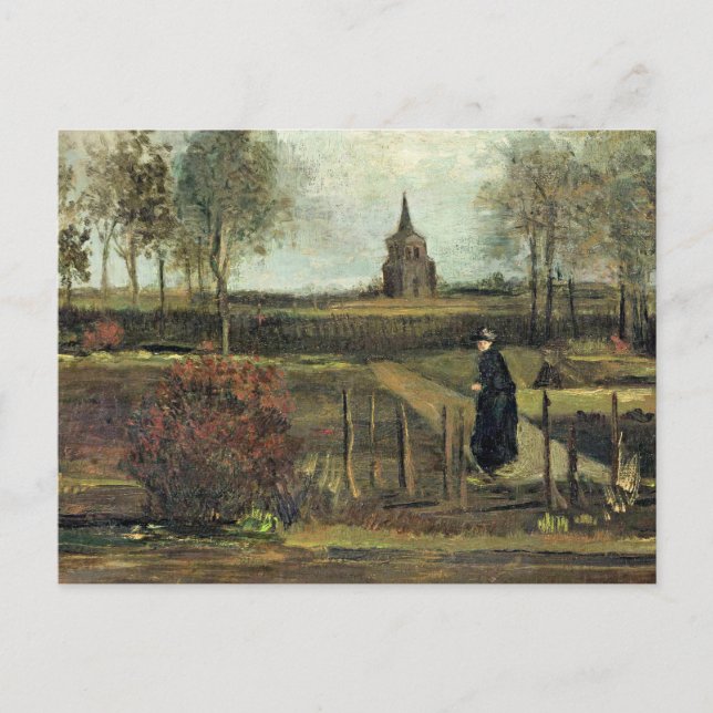Van Gogh - Der Parsonage-Garten bei Nuenen Postkarte (Vorderseite)