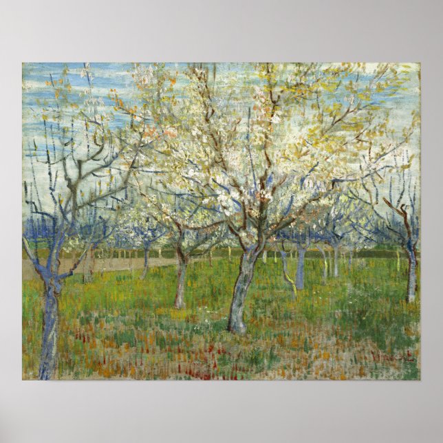 Van Gogh - Der rosa Orchard Poster (Vorne)