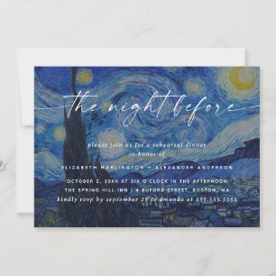 Van Gogh Der Sternenhimmel Kunst-Probeessen-Einl Einladung