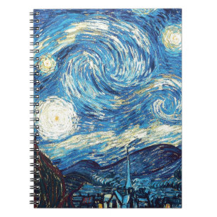 van gogh der sternennacht 1889 Vintage Kunst Notizblock