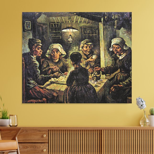 Van Gogh - Die Kartoffelesser Leinwanddruck (Insitu (Wohnzimmer))