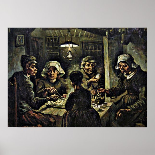Van Gogh - Die Kartoffelfresser Poster (Vorne)