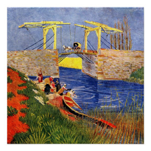 Van Gogh: Die Langlois-Brücke in Arles Poster