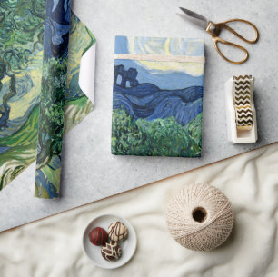 Van Gogh Die Olivenbäume Landschaftsgemälde Geschenkpapier