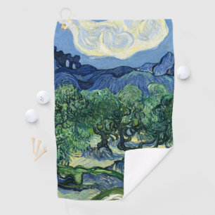 Van Gogh Die Olivenbäume Landschaftsgemälde Golfhandtuch