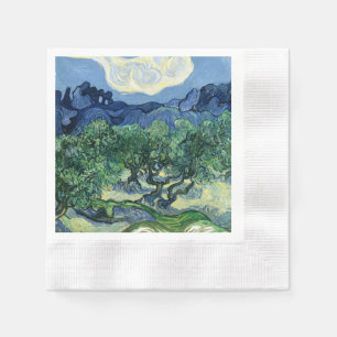 Van Gogh Die Olivenbäume Landschaftsmalerei Serviette