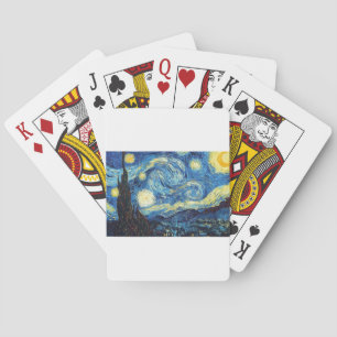 Van Gogh die starry Nacht1889 Vintage Kunst Spielkarten