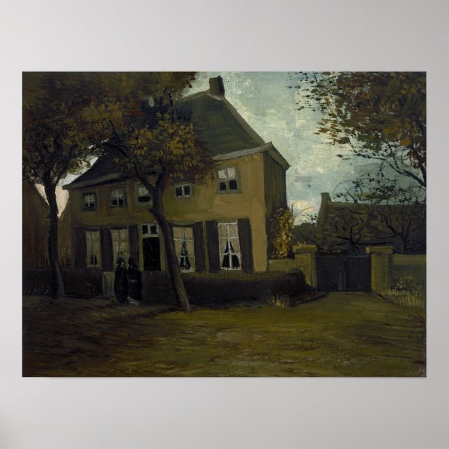 Van Gogh - Die Vicarage Nuenen Poster (Vorne)