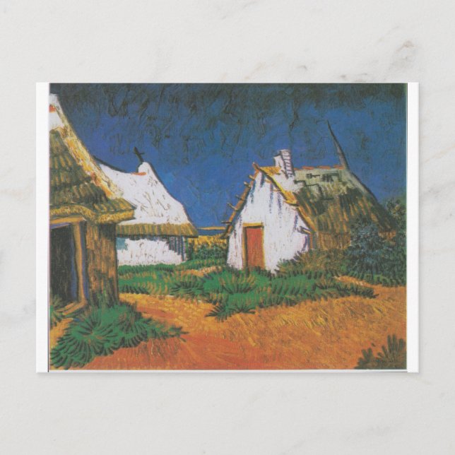 Van_Gogh_-_Drei_weiße_Hütten_in_Saintes-Maries Postkarte (Vorderseite)
