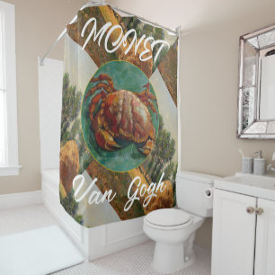 Van Gogh Dungeness Crab MONET 2032 2033 2034 Duschvorhang