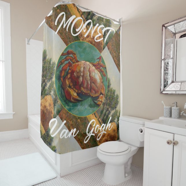 Van Gogh Dungeness Crab MONET 2032 2033 2034 Duschvorhang (Beispiel)