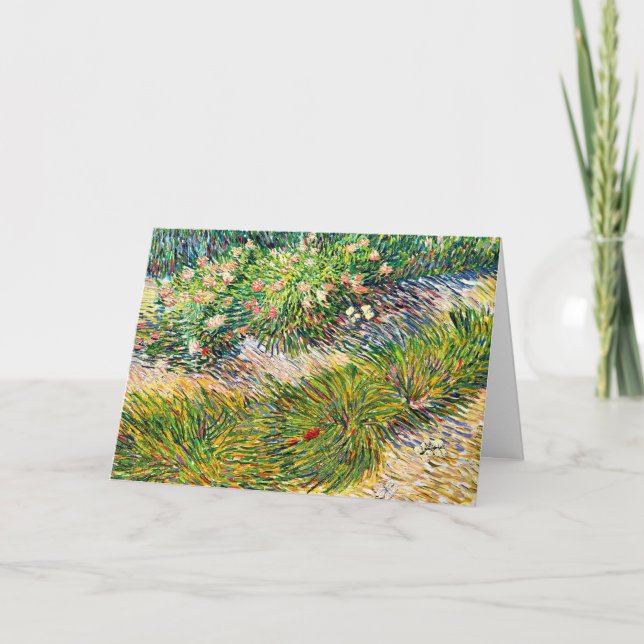 Van Gogh - Ecke mit Schmetterlingen Karte (Vorderseite)