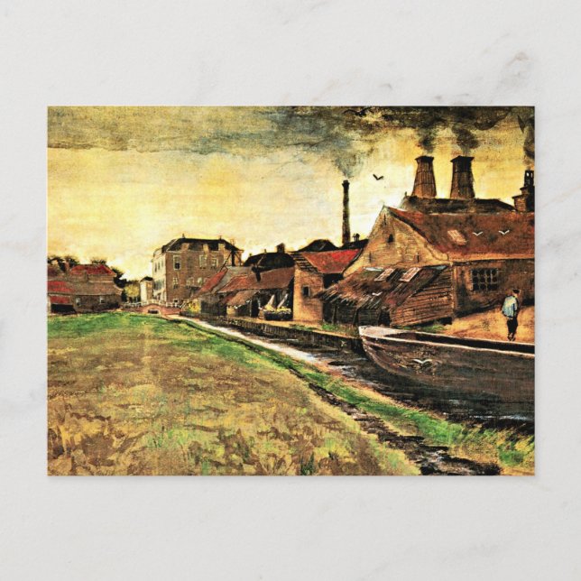 Van Gogh - Eisenmühle in Den Haag, Postkarte (Vorderseite)