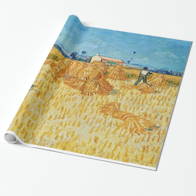 Van Gogh; Ernte in der Provence Geschenkpapier (Ungerollt)