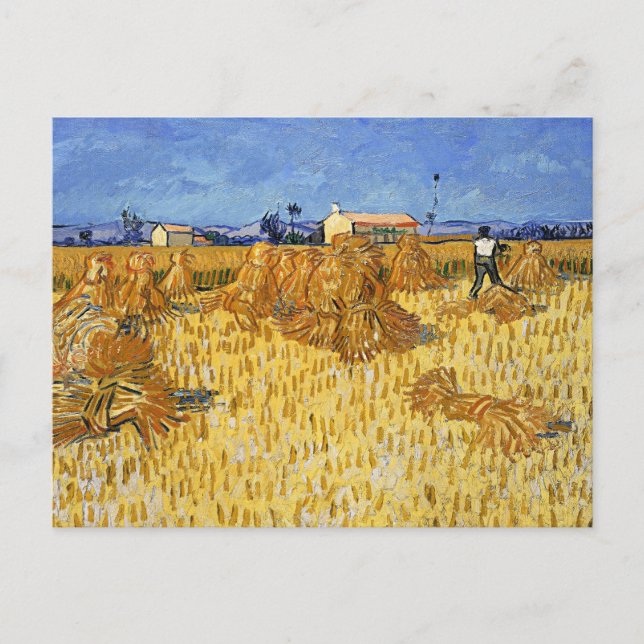 Van Gogh - Ernte in der Provence Postkarte (Vorderseite)